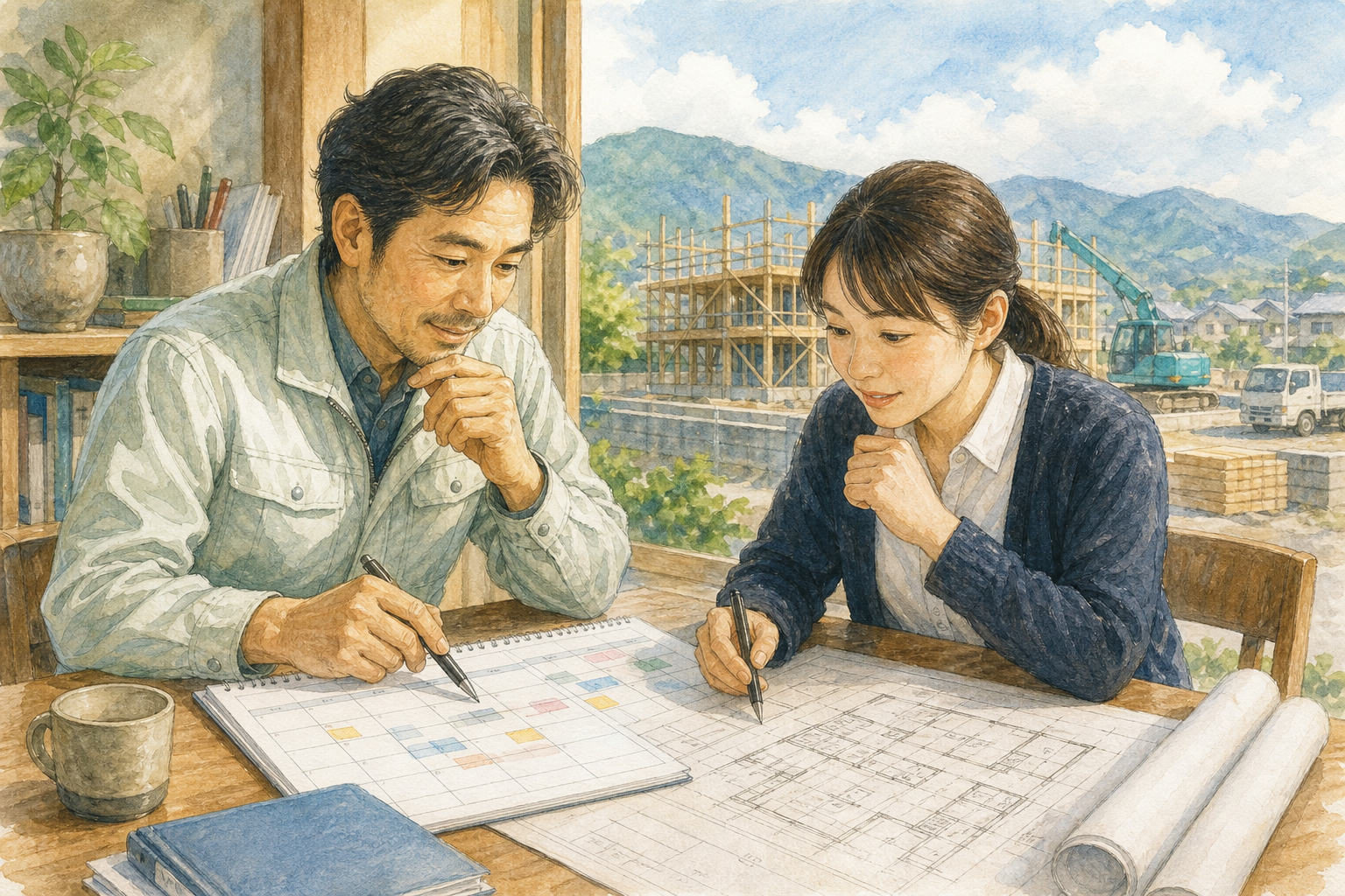 宅建業開業案内のイラスト